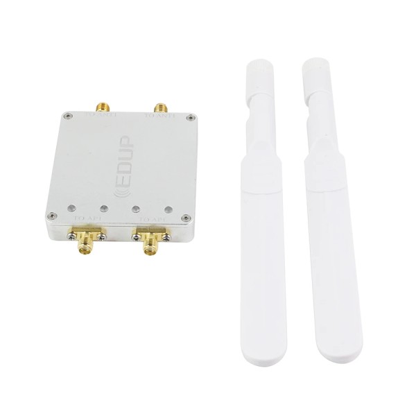 Original EDUP AB023 2.4Ghz Dual Antenna 4W WiFi Amplifier  Signal Amplifier WiFi Extender  Repeater  WiFi Signal Booster